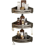 Triangle Adhesive Corner Shower Caddy Set (1/2/3 pcs) – No-Drill Wall Mounted Bathroom Shelves