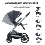 Standard Reversible Foldable Newborn Stroller with Bassinet Mode – Luxury Baby Carriage for Baby & Toddler