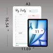 Yokumio Magnetic Refrigerator Calendar – A3 Dry Erase Planner with Marker & Eraser for Home, Office & Classroom
