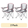 Ozark Trail® Adult Oversized Quad Chair – 2-Pack (White/Gray Polyester)