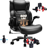 💺 Executive High-Back Desk Chair – Big & Tall Office Chair with Thigh Exerciser & Adjustable Lumbar Support