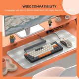 T8 Wired 65% Mechanical Gaming Keyboard & Mouse Combo – RGB Backlit TKL 68-Key Anti-Ghosting Keyboard with Coiled Cable & Tactile Switches