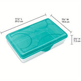 Blue Desktop Pencil Organizer for School & Office – Durable Plastic Storage with Modern Design 🧠📚