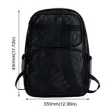 Breathable Large Mesh College Backpack with Comfort Straps for Daily Commute & Swimming