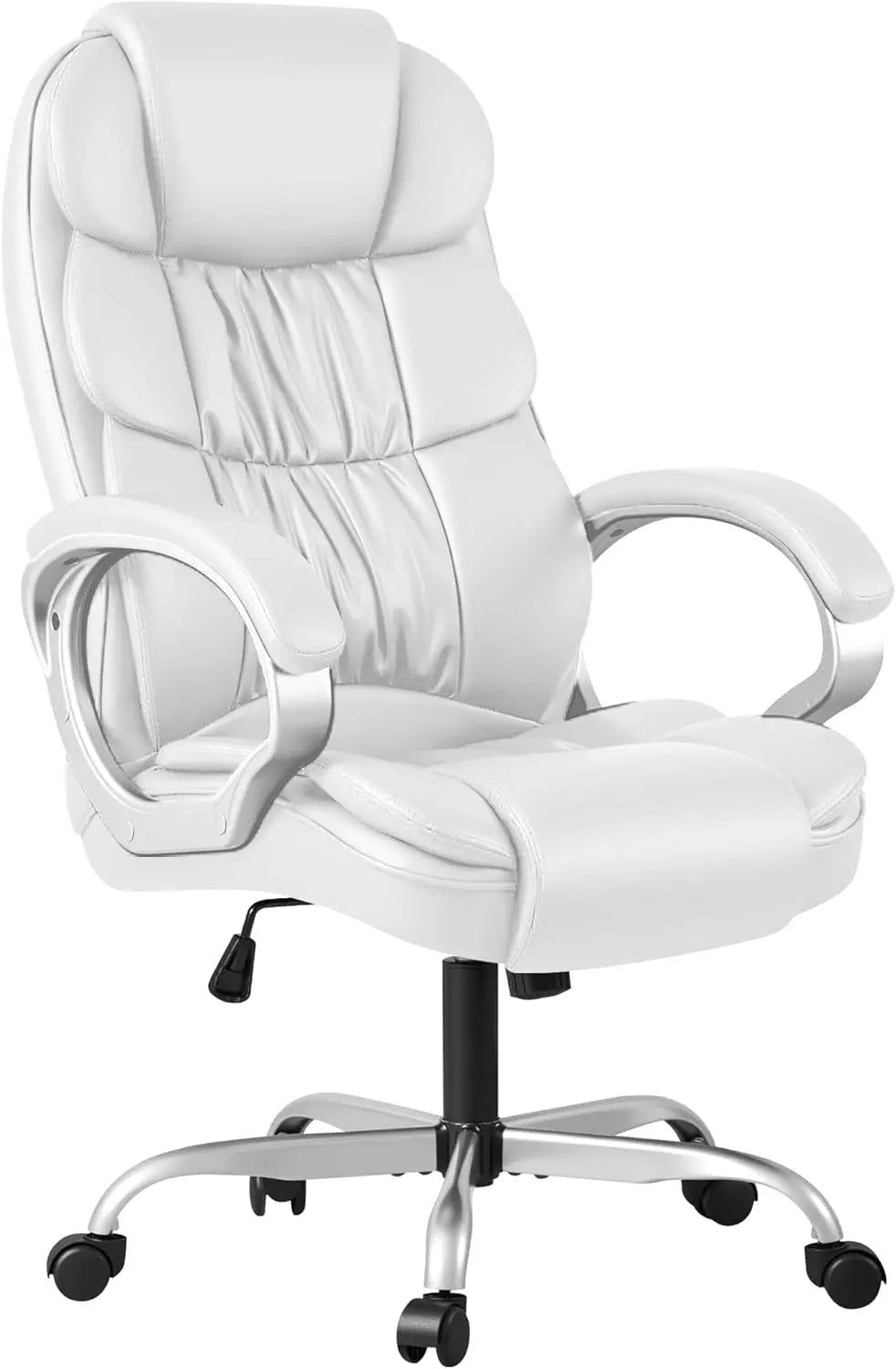 💺 High-Back Office Chair – PU Leather Executive Computer Desk Chair with Adjustable Height & Padded Swivel Seat