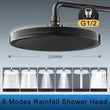230 mm Big Panel Showerhead – 6 Mode High-Pressure Rainfall Top Shower Head