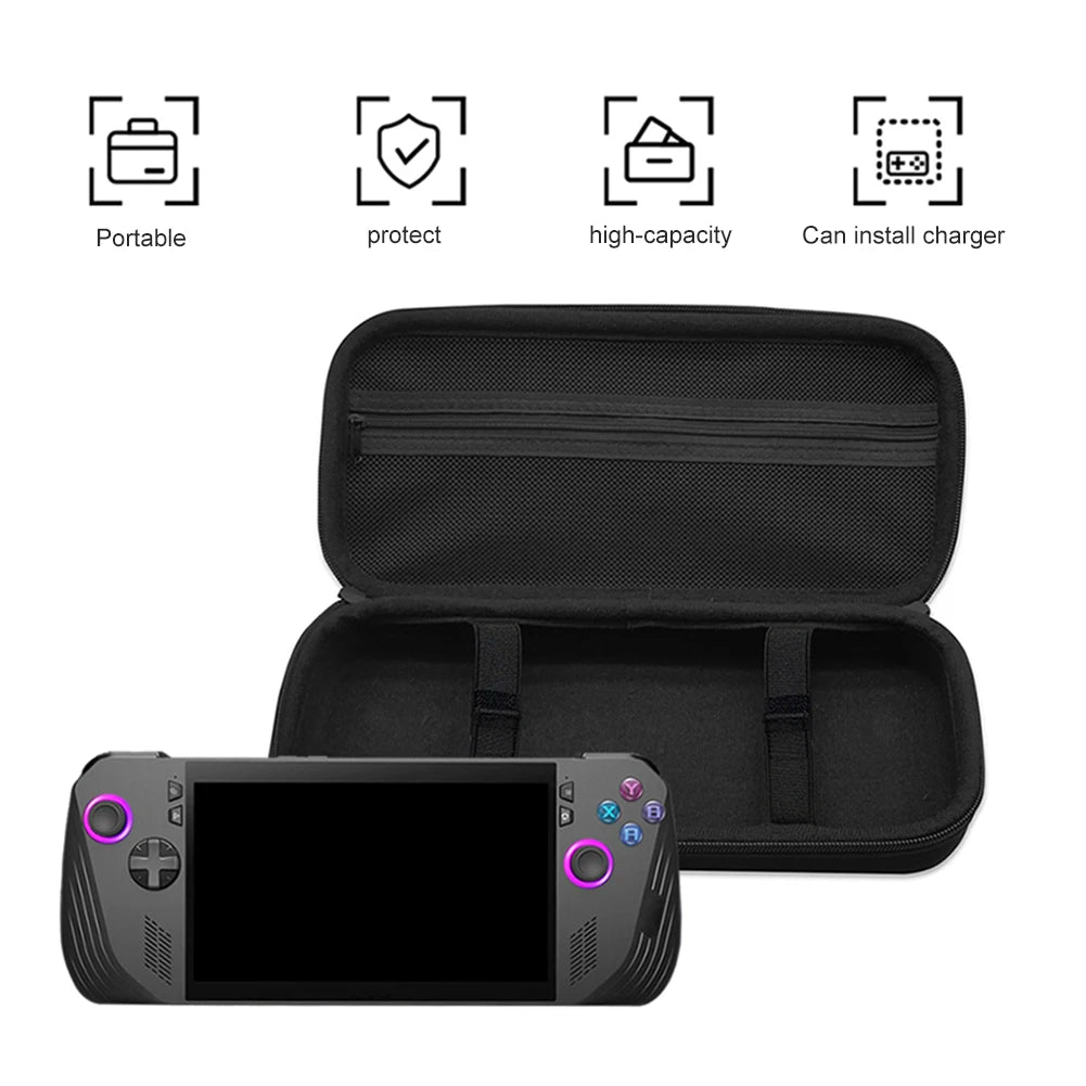 EVA Hard Shell Carrying Case for ASUS ROG Ally / Ally X – Shockproof Travel Bag with Accessory Pocket