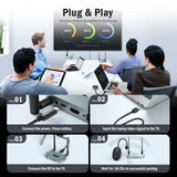 Ultra-Compact USB Wireless Transmitter & Receiver Kit – 1080p 5 GHz Long-Range Display Dongle for Monitors, Projectors & TVs