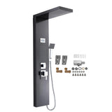 Stainless Steel Shower Panel – Rainfall & Waterfall Spray with Hand-Shower Kit