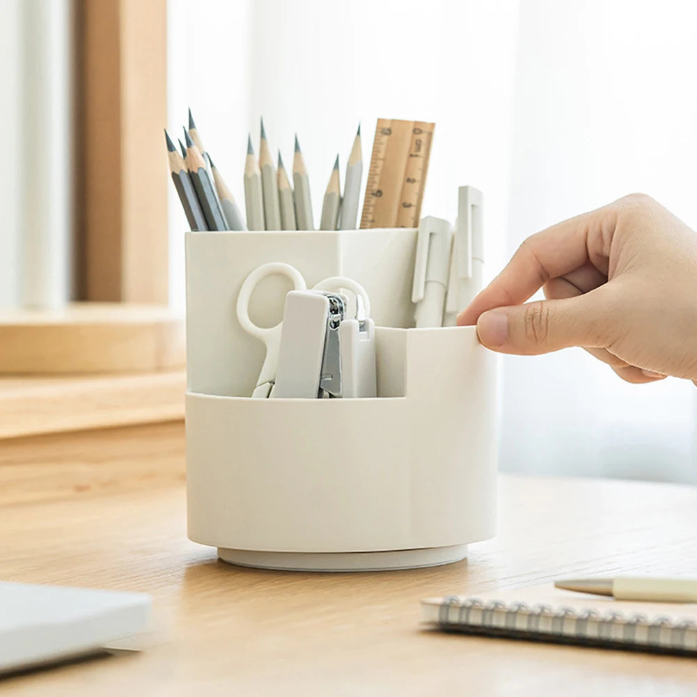 360° Rotatable Desk Pen Holder – Multi-Function Desktop Storage Organizer 🌀✏️