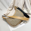 Breathable Summer Straw Crossbody Bag for Women – Fashion Woven Satchel with Zipper Closure