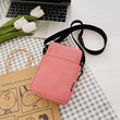Women’s Casual Mobile Phone Crossbody Bag — Simple Vertical Shoulder Messenger Purse