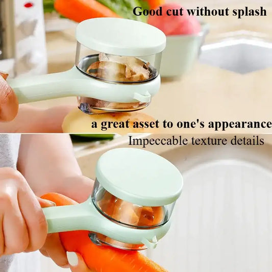 “3-in-1 Fruit & Vegetable Peeler with Storage Case – Ergonomic Grip & Anti-Slip Handle”