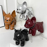 Bulldog Shaped PU Leather Crossbody Bag 🐾 – Adjustable Strap Messenger Satchel for Men & Women