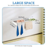 Wall‑Mount Scalable Hanging Rack – Wall-Mounted Collapsible Drying Rack for Bathroom, Laundry & Closet