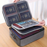 Waterproof Document Storage Bag with Lock – Large Capacity File Organizer for Office, Business & Home Use