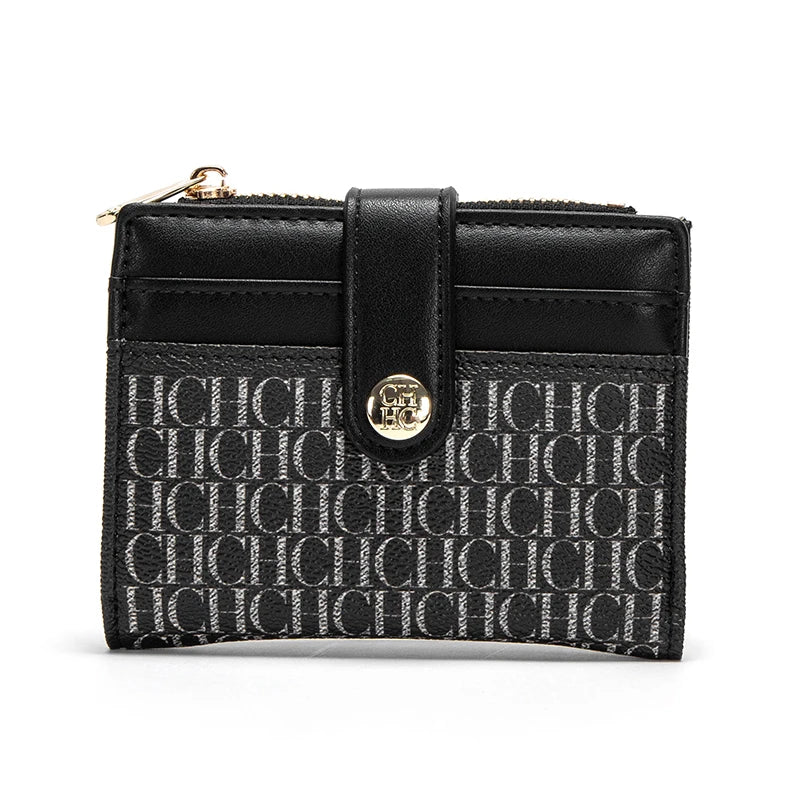 Unisex Retro Printed Wallet – Classic Portable Card Holder, Zero Wallet & Universal PU Leather Money Purse