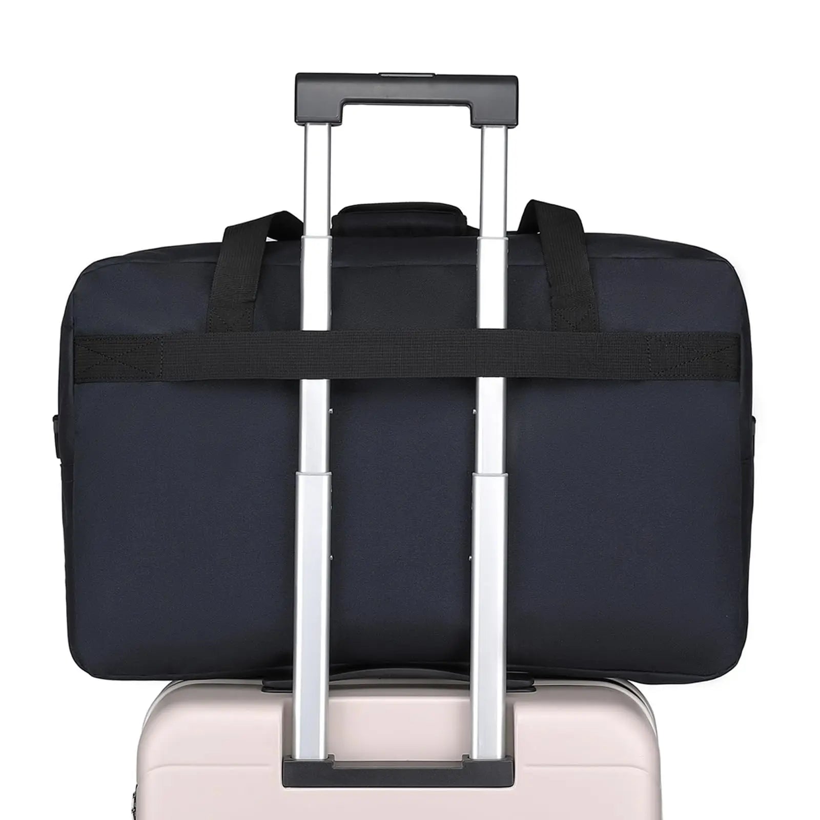 KONO 55×35×25 cm Carry-On Duffel Bag – 48 L Large-Capacity Travel Holdall with Wheels & Telescopic Handle (Unisex)