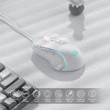 Redragon M612 Predator RGB Gaming Mouse – 8,000 DPI Wired Optical Mouse with 11 Programmable Buttons (White)