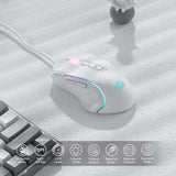 Redragon M612 Predator RGB Gaming Mouse – 8,000 DPI Wired Optical Mouse with 11 Programmable Buttons (White Edition)