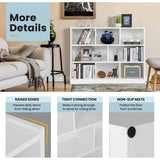 📚 8-Cube Freestanding Bookcase – 3-Tier Open Bookshelf & Modern Storage Display Cabinet for Living Room & Bedroom