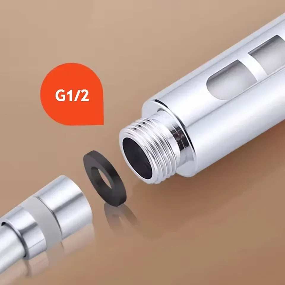High Pressure 5-Mode Filtered Handheld Shower Head – Water-Saving & One-Button Stop