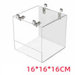 Transparent Acrylic Bird Bath Box – Hanging Water Tub for Cages, Thickened Shower Accessory for Parrots, Canaries & Budgies