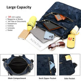AO ALI Victory Women’s Nylon Backpack Purse — Anti-Theft Travel Shoulder Bag & Casual Daypack