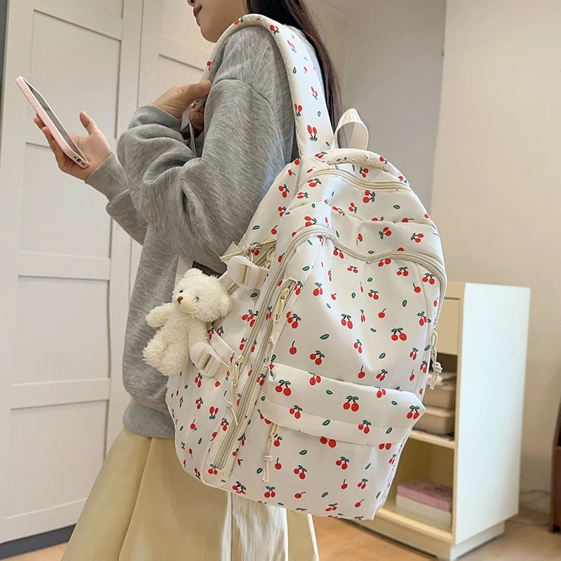 Cute Girls Fashion Backpack – Large Capacity School & Travel Bag | Trendy Student Bag for Kids & Teens