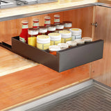 Carbon-Steel Pull-Out Cabinet Organizer – Slide-Out Drawers for Kitchen, Bathroom & Pantry