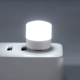 USB Mini LED Night Light – Small Round Plug Lamp for Power Bank & Laptop, Portable Reading Light with Eye Protection