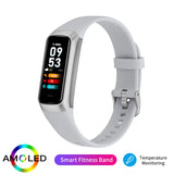 “LIGE 2025 AMOLED Smart Watch – Waterproof Fitness Tracker with Heart Rate & Blood Monitoring, Sport Smart Bracelet for Men & Women”