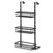 Adjustable Over-the-Door Shower Caddy Rack – Rust-Proof Shelves + Hooks for Bathroom & Kitchen Storage