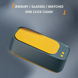 Ultrasonic Cleaning Machine – 3-Gear 360° Cleaning, 45 kHz With 500 ml Tank for Glasses, Braces, Combs, Razors & Makeup Brushes