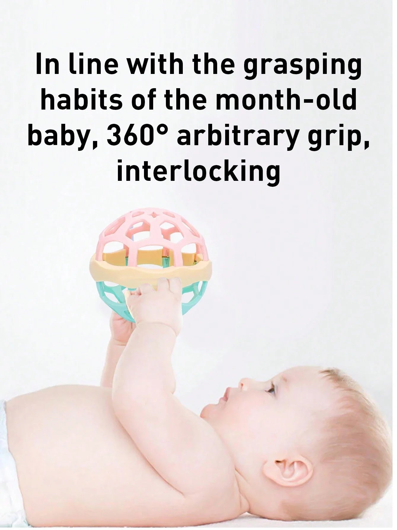 Baby Sensory Teething & Rattle Toys – Soft Silicone Teether Set for 0–12 Months, Gum Relief & Developmental Play