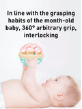 Baby Sensory Teething & Rattle Toys – Soft Silicone Teether Set for 0–12 Months, Gum Relief & Developmental Play