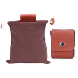 2PCS PU Leather Foraging Pouch — Outdoor Hunting Waist Bag & Dog Training Fanny Pack for Orchard Picking