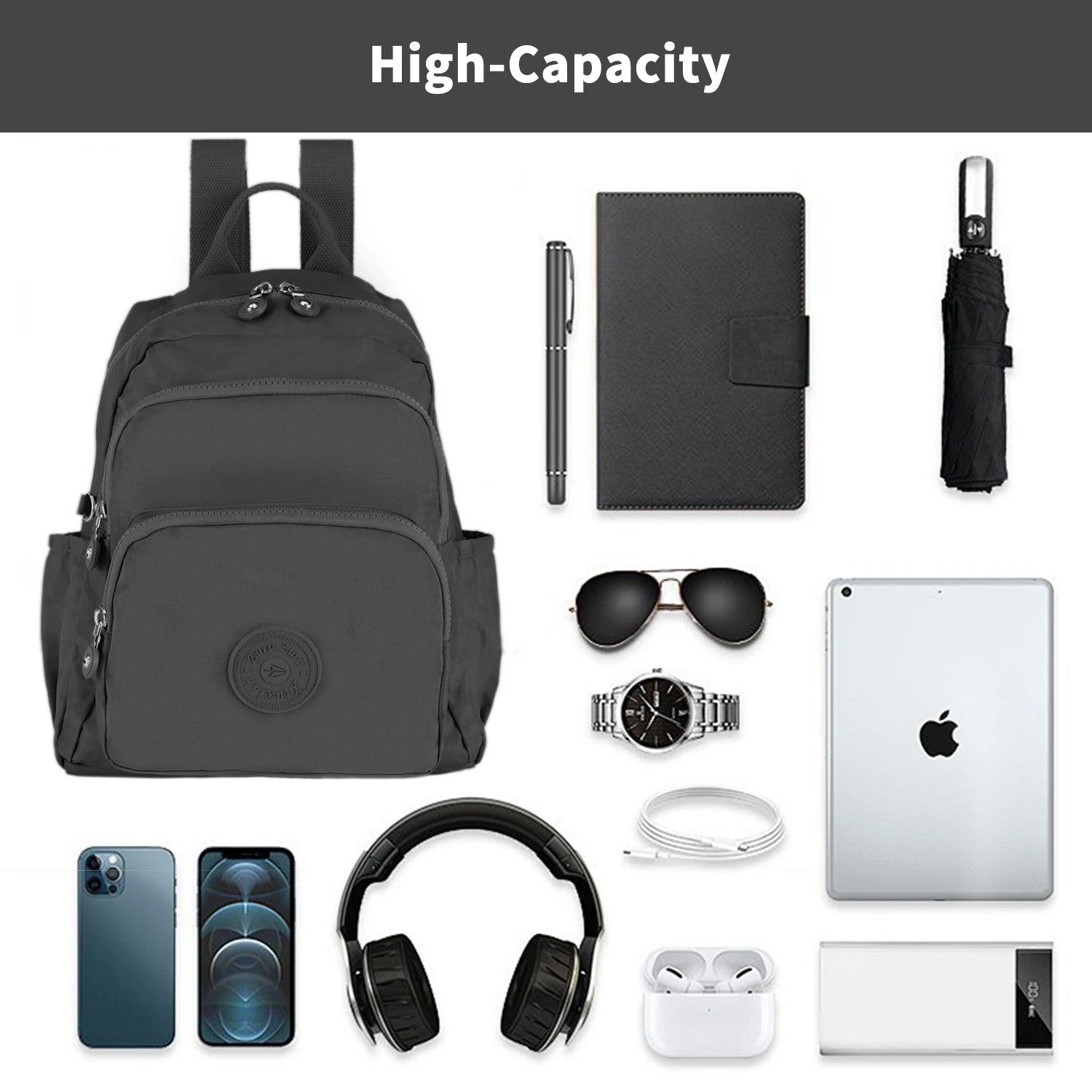 2025 New Women’s Lightweight Waterproof Backpack – Travel, School & Laptop Bag