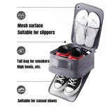 All-in-One 3-Layer Travel Shoe Organizer – Odor-Block Fabric Wet/Dry Compartments