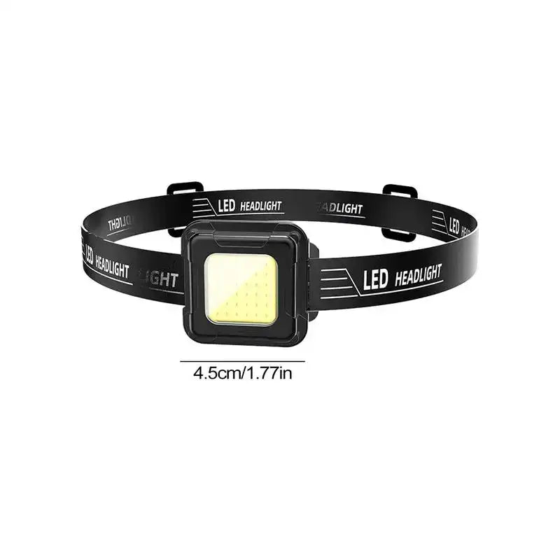 LED Rechargeable Waterproof Headlamp IPX4 for Outdoor Activities