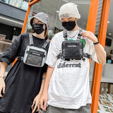 Unisex Chest Rig Bag – Fashion Hip-Hop Streetwear Vest Pack with Multi-Pockets & Adjustable Waist Belt for Men & Women