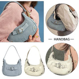 Women’s Vintage Y2K Top-Handle Handbag – Solid Color Purse with Zipper & Star Decor, Cute Tote Gift for Girls