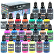 24-Color Airbrush Acrylic Paint Set – Brilliant Opaque Water-Based Paints for Artists 🎨✨