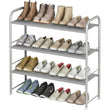 3-Tier Shoe Rack – Storage Organizer for Closet & Entryway (Grey)