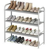 3-Tier Shoe Rack – Storage Organizer for Closet & Entryway (Grey)
