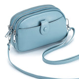 Women’s Genuine Leather Crossbody & Shoulder Bag – Large Capacity Zipper Wallet & Mobile Phone Bag with Adjustable Strap