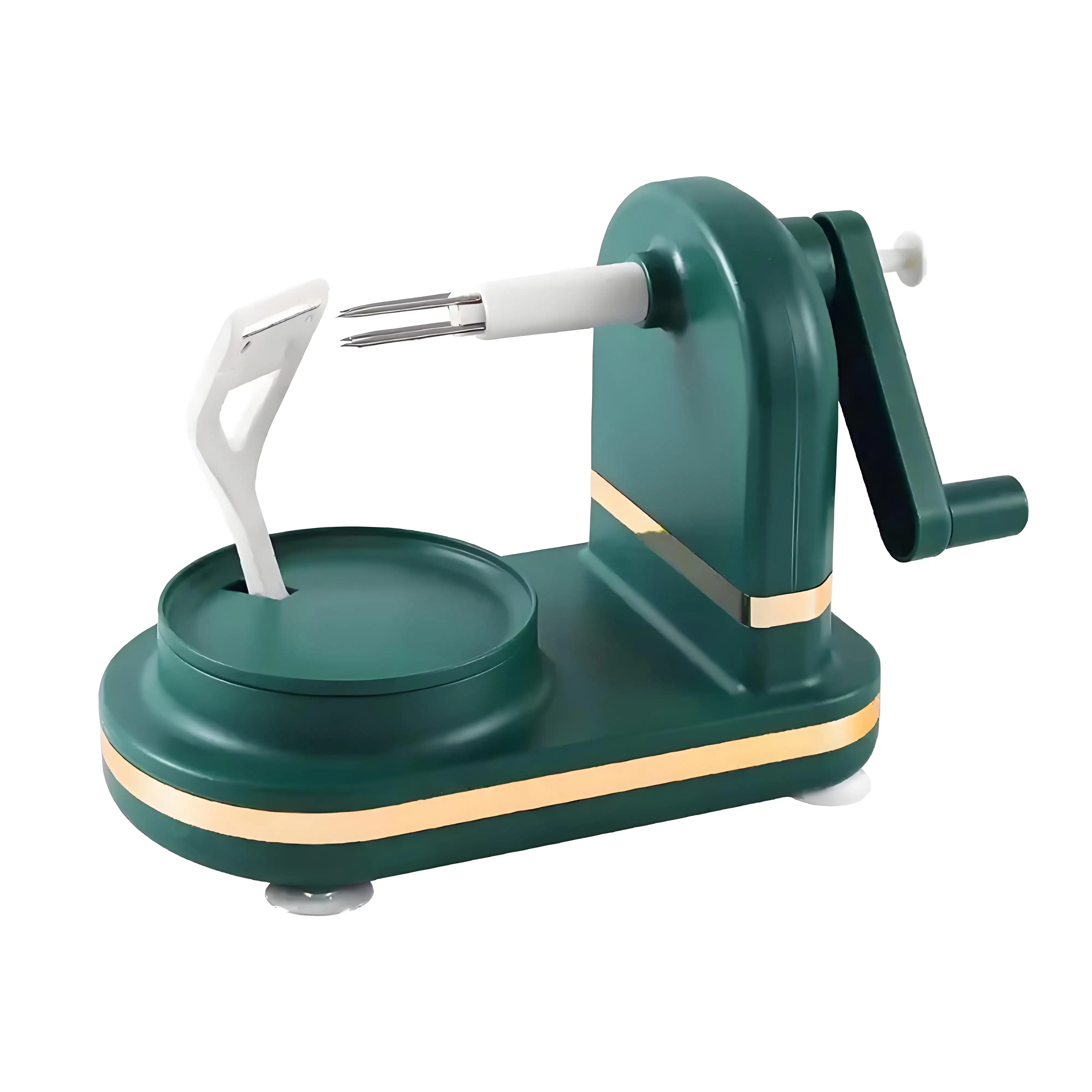 Manual Hand Crank Fruit Peeler – Labor-Saving Kitchen Tool with Suction Cup for Safe & Easy Peeling