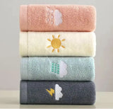 “Set of 4 Soft Cotton Bathroom Hand Towels – Highly Absorbent Towels for Bath, Face, Gym & Everyday Use”