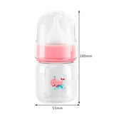 Small Pet Feeding Bottle – 60ml / 125ml Cute Nursing Bottle for Newborn Kittens & Puppies (PP Cartoon Design)