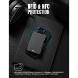 Slim Metal RFID Wallet for Men – Aluminum Pop-Up Credit Card Holder with Money Clip & Minimalist Design